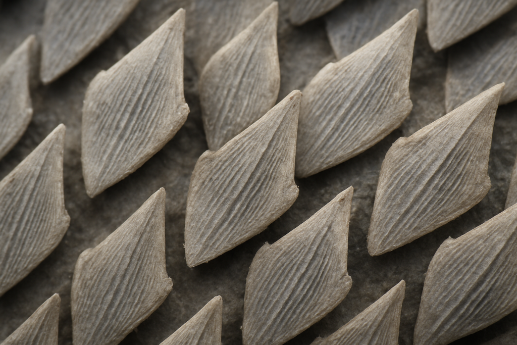 3d Rendering of shark dermal denticles