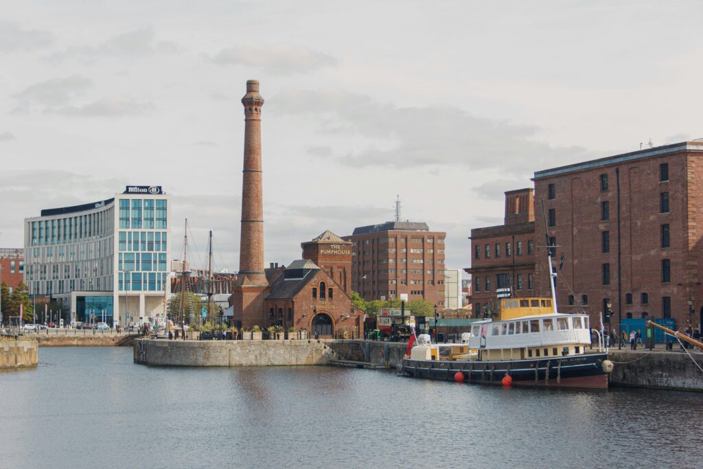 Photograph of Liverpool's Albert Dock buildings